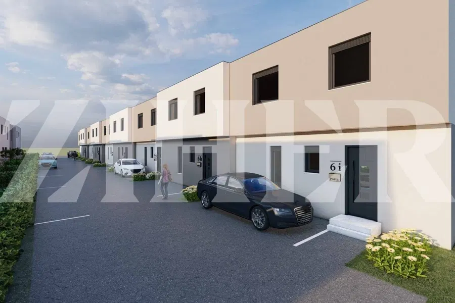 ZADNJA KUĆA -Brezovica, projekt Zadvorska 4, kuće u nizu s vrtom i 2PM