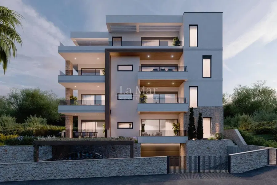 Primošten - vrhunska novogradnja s predivnim pogledom na more - S4- I. kat- 66,64 m2 + VPM